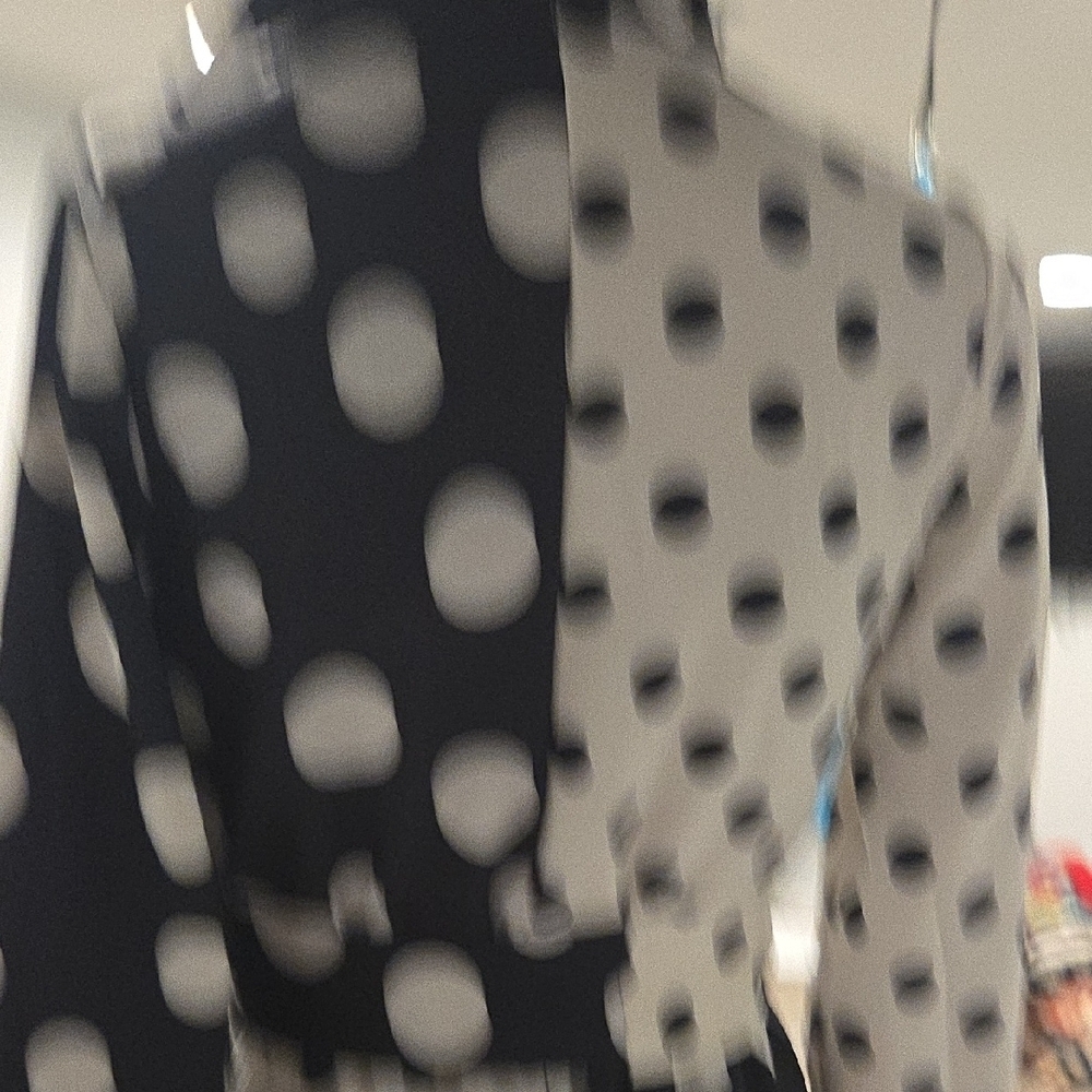 Polka Dot Maxi Dress - Black and White - Picture 7 of 13